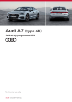SSP 669 Audi A7 (type 4K) - Self-Study Programme
